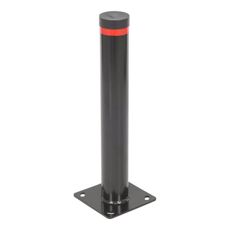 VESTIL STEEL PIPE SAFETY BOLLARD GARAGE 24 X 3-1/2 IN BLACK BOL-G-24-3.5